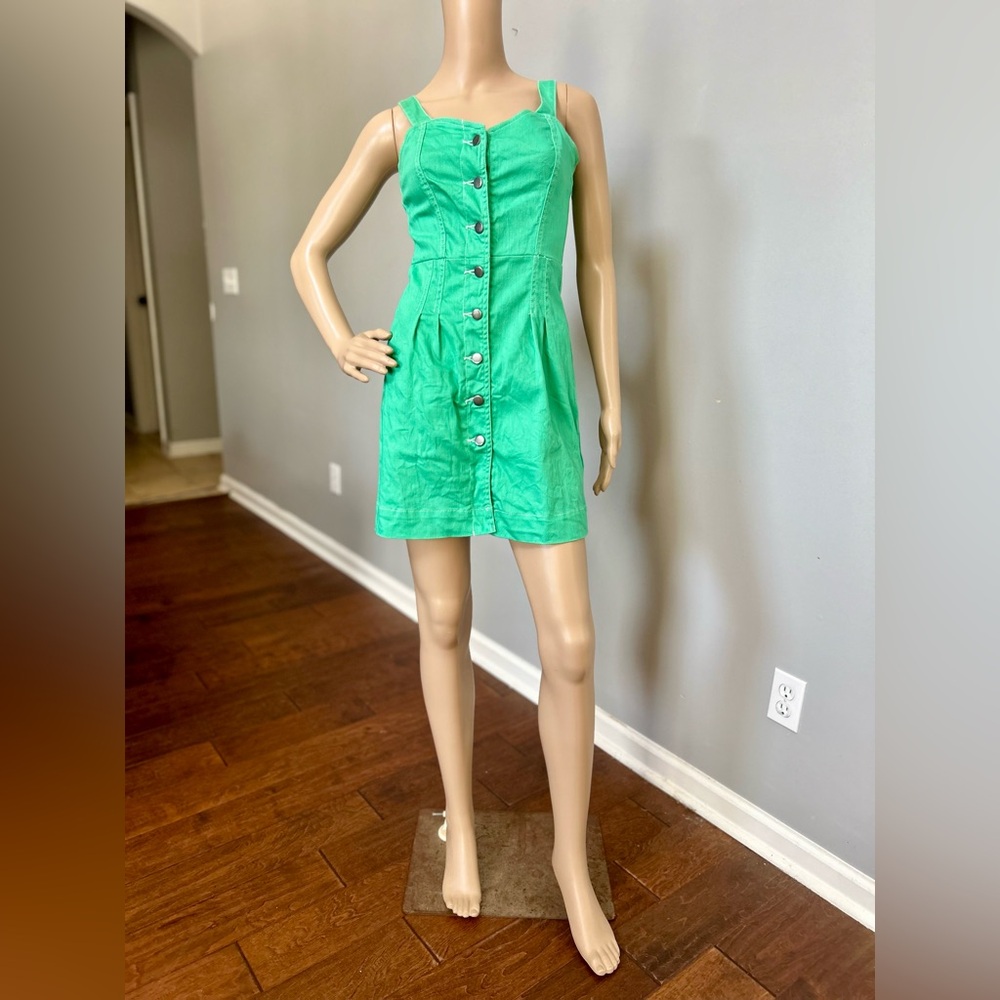 Gianni Bini Green Denim Dress
